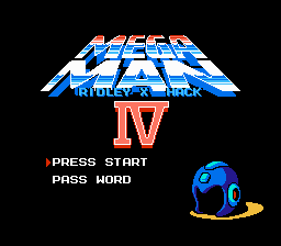 Mega Man 4 - Ridley X Hack 1 Title Screen
